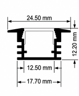 9.9ft. Aluminum Track Plaster In Mount #3