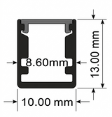 9.9ft Aluminum Track Surface Mount #7