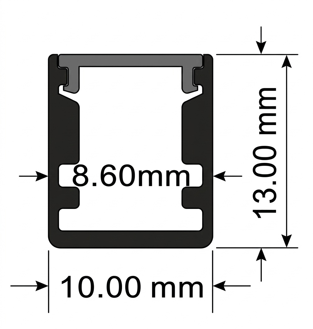 9.9Ft  Aluminum Track Surface Mount  #7