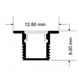 9.9ft. Aluminum Track Plaster In Mount #8
