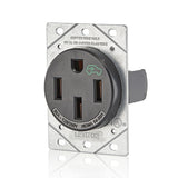 50A 125/250V AC Flush-Mount Single Receptacle