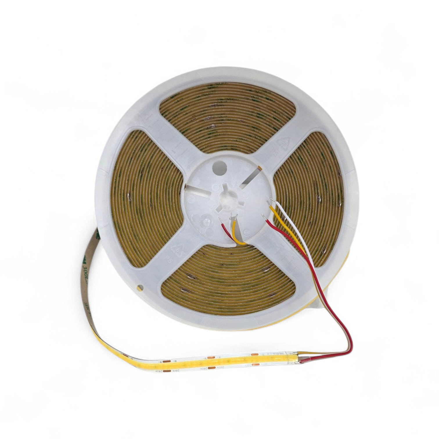 LED COB STRIP 2700-6500K 8mm IP20 32.8Ft 24V 608Led/m 3wires