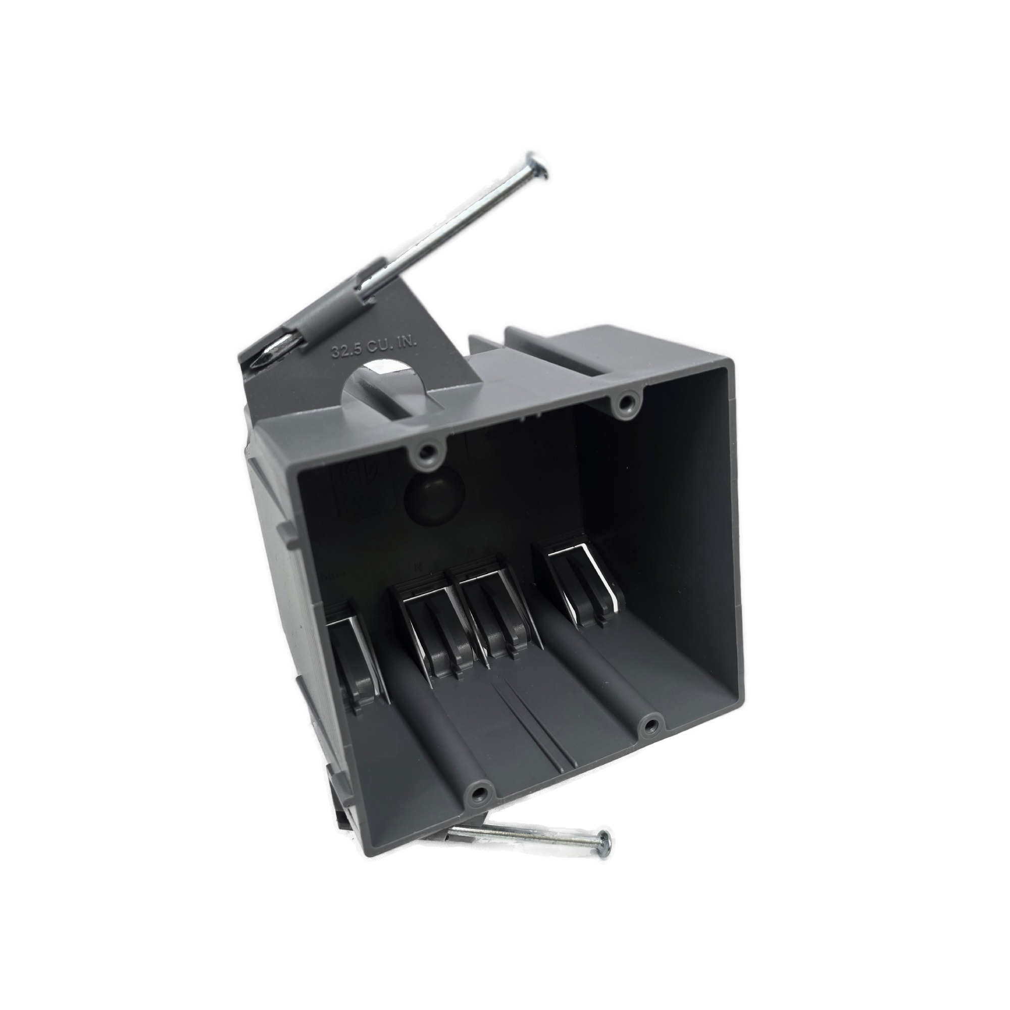 2 Gang PVC new work box