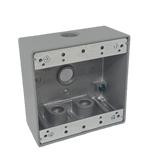 2-Gang Weatherproof Box, 4 Holes