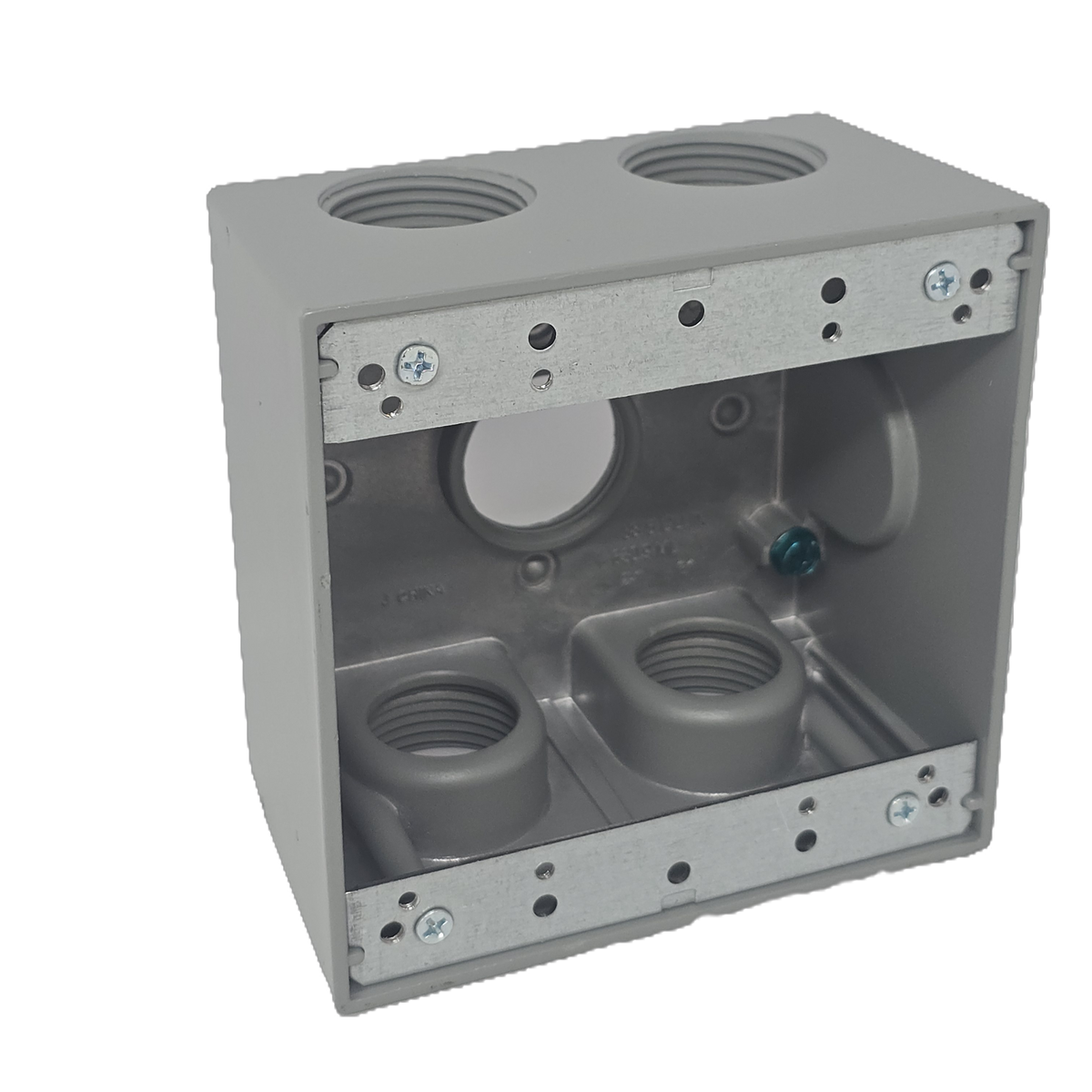 2-Gang Weatherproof Box, 5 Holes