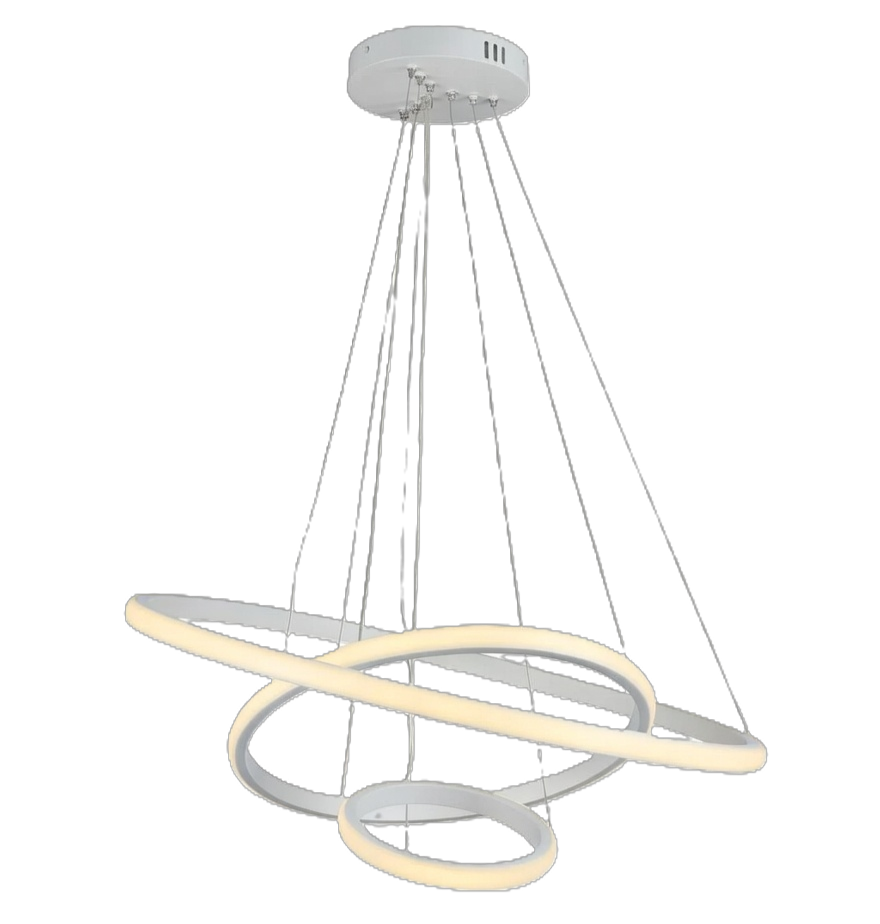 3 Ring Chandelier Silver - Gold