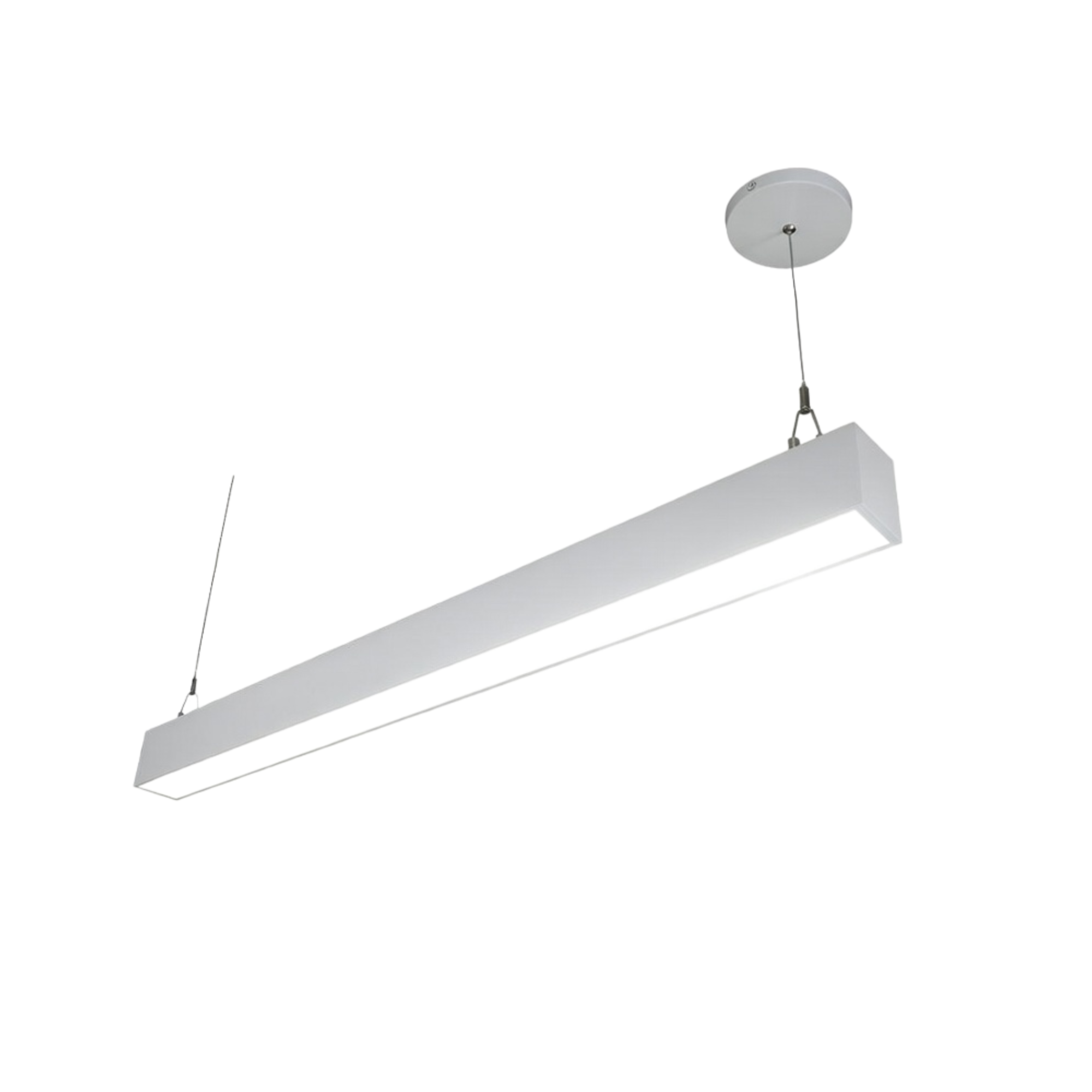 4Ft Linear Suspended Light Track with Dual Sided Illumination