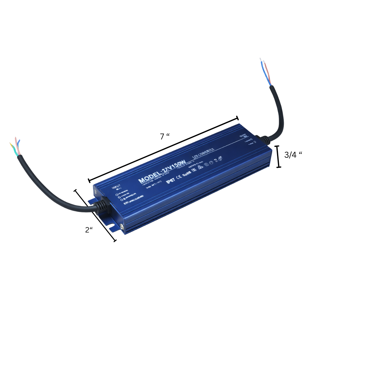 Driver LED  24V Non Dimmable Blue Outdoor