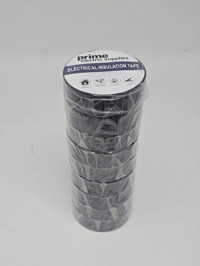 Electrical tape 3/4 in. x 60 ft. x 7 mil, Black 10pack