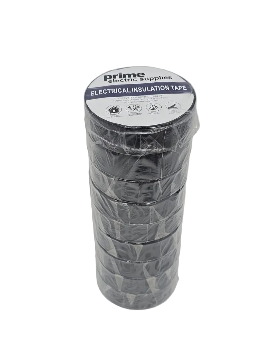 Electrical tape 3/4 in. x 60 ft. x 7 mil, Black 10pack