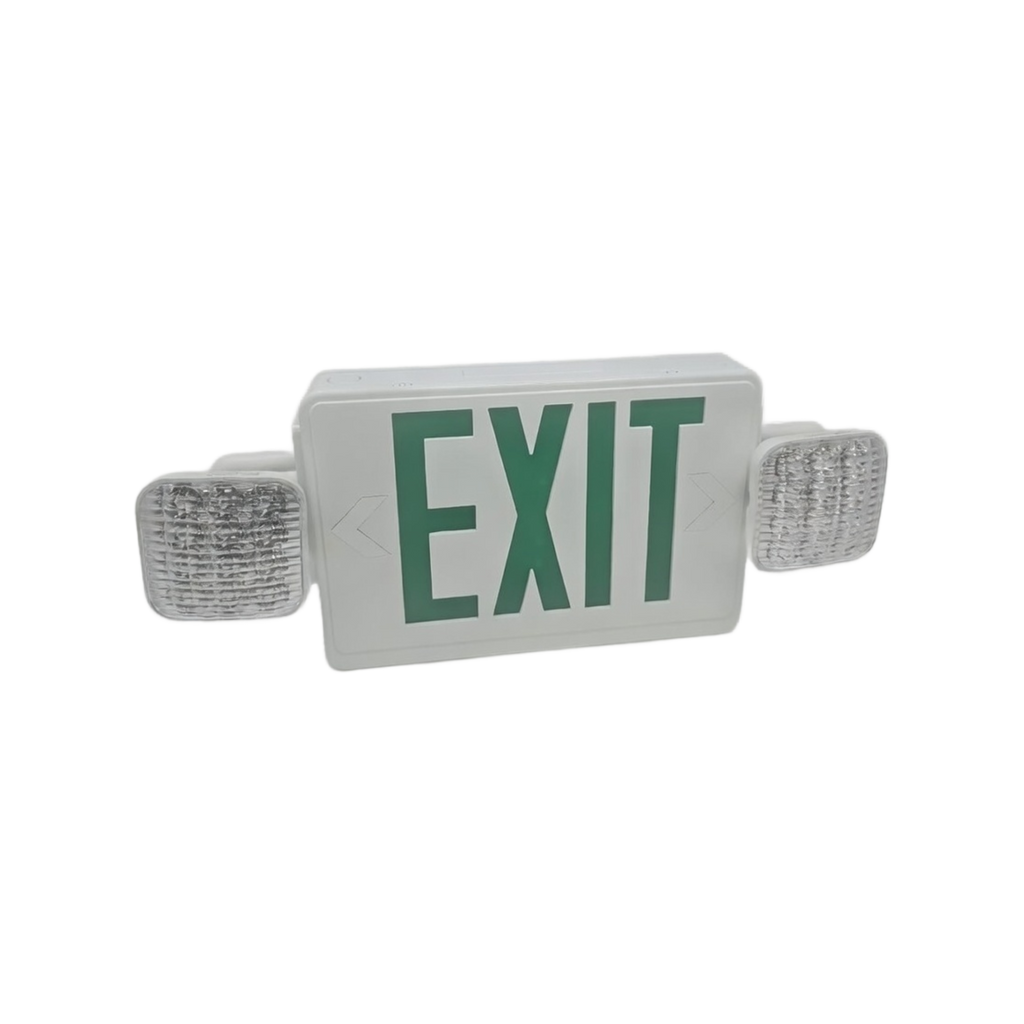 Exit & Emergency Combo Sign, 90 Min Backup Battery
