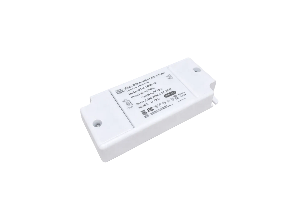 LED Driver 12V White Plastic Dimmable