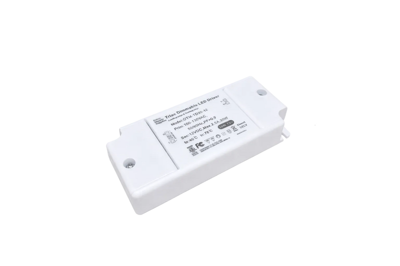 LED Driver 12V White Plastic Dimmable