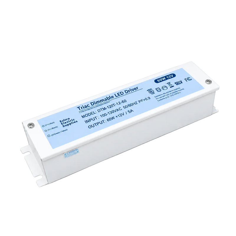 24V Dimmable LED Driver White Metal
