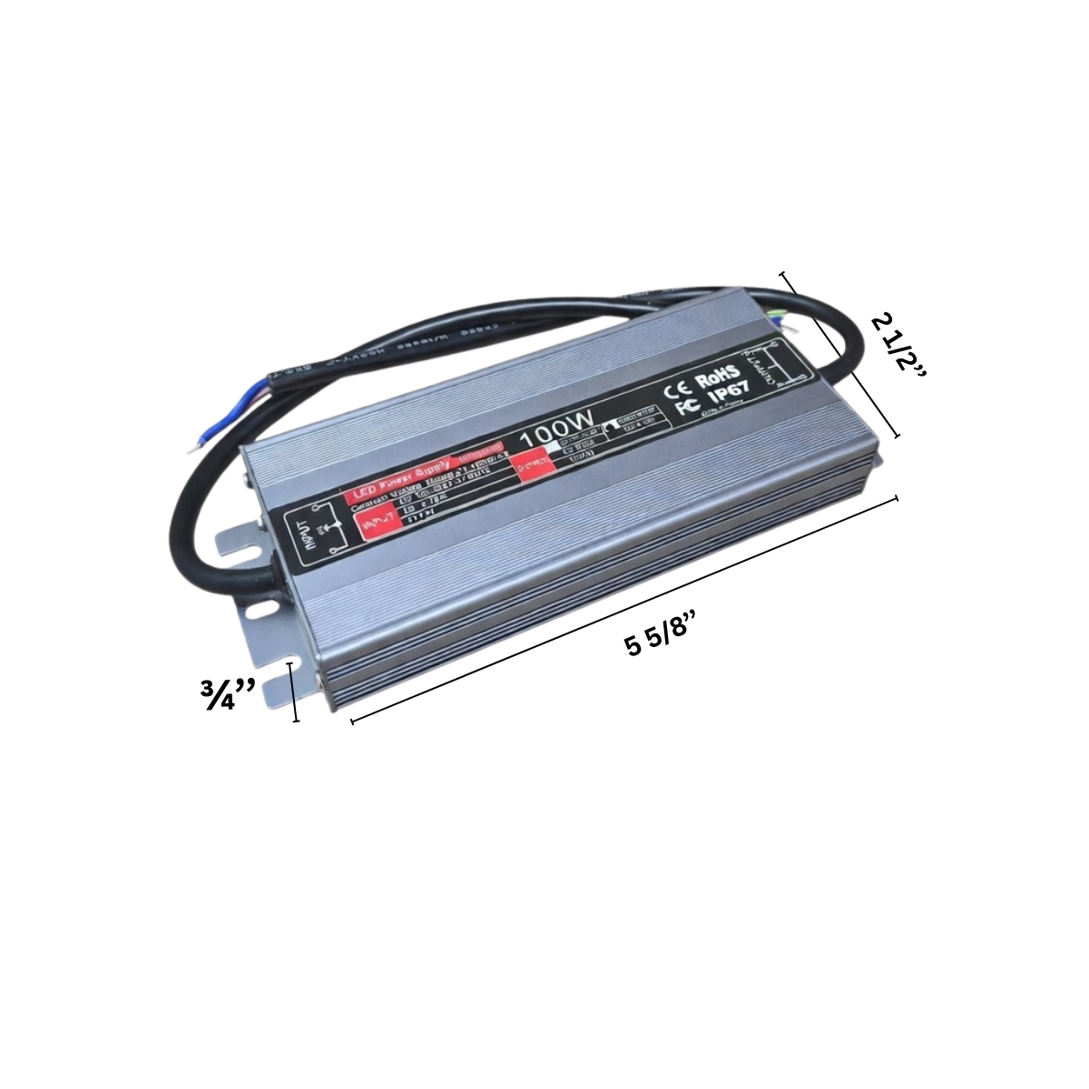 LED Driver 24V  Non Dimmable Gray Waterproof