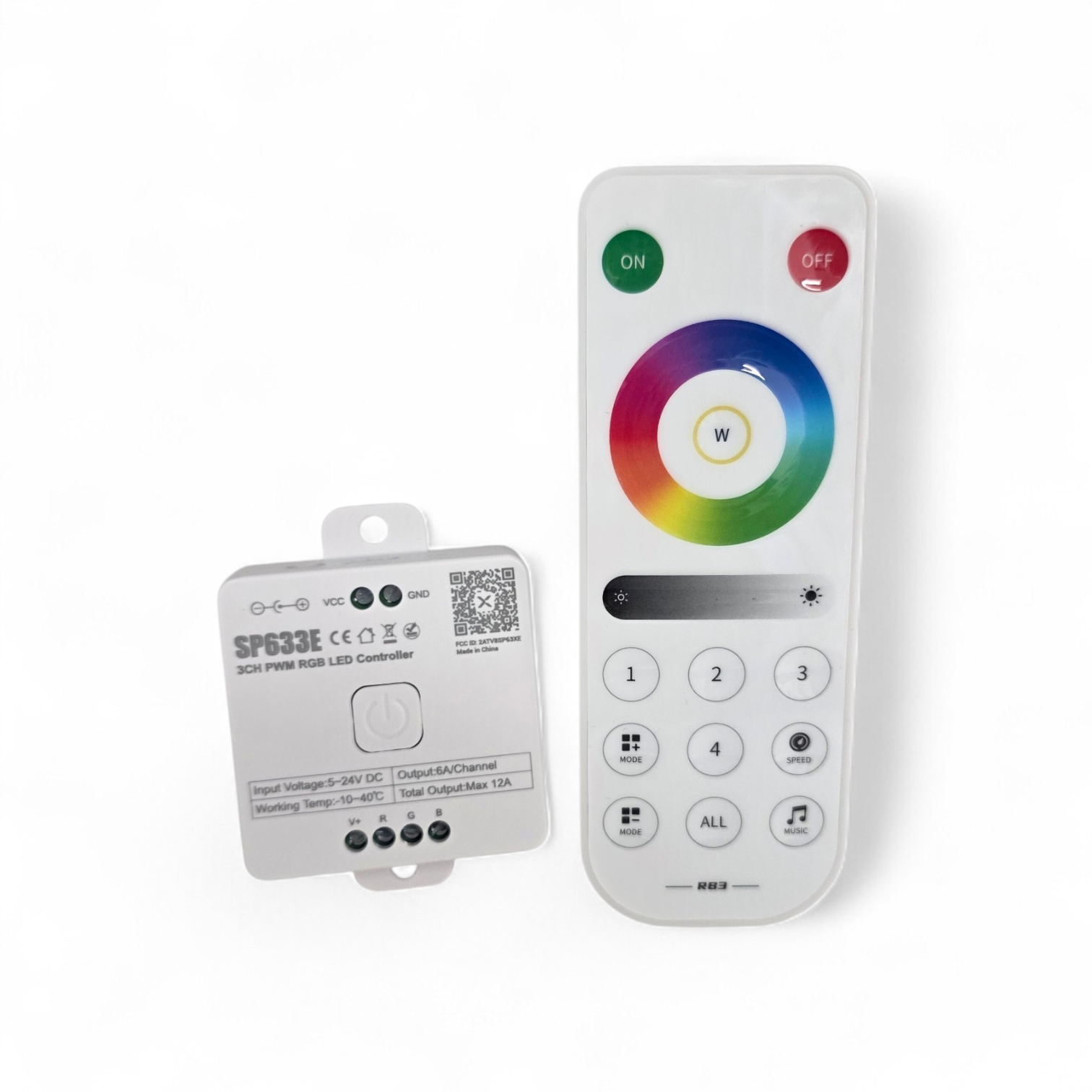 LIGHTING SP633E RGB LED CONTROLLER WITH 2.4G TOUCH REMOTE CONTROL