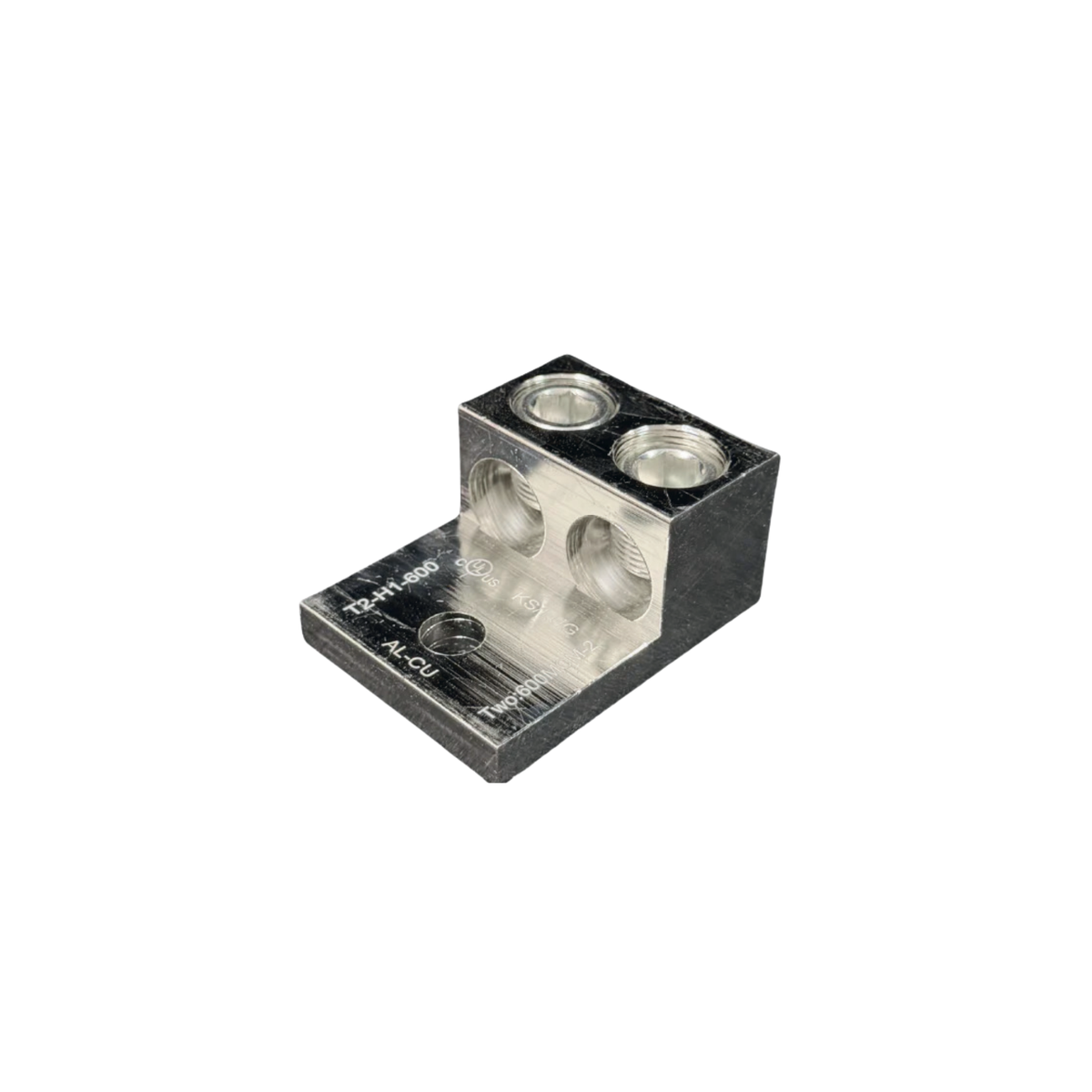 Aluminum Double Terminal Lug, Electro-Tin Plated