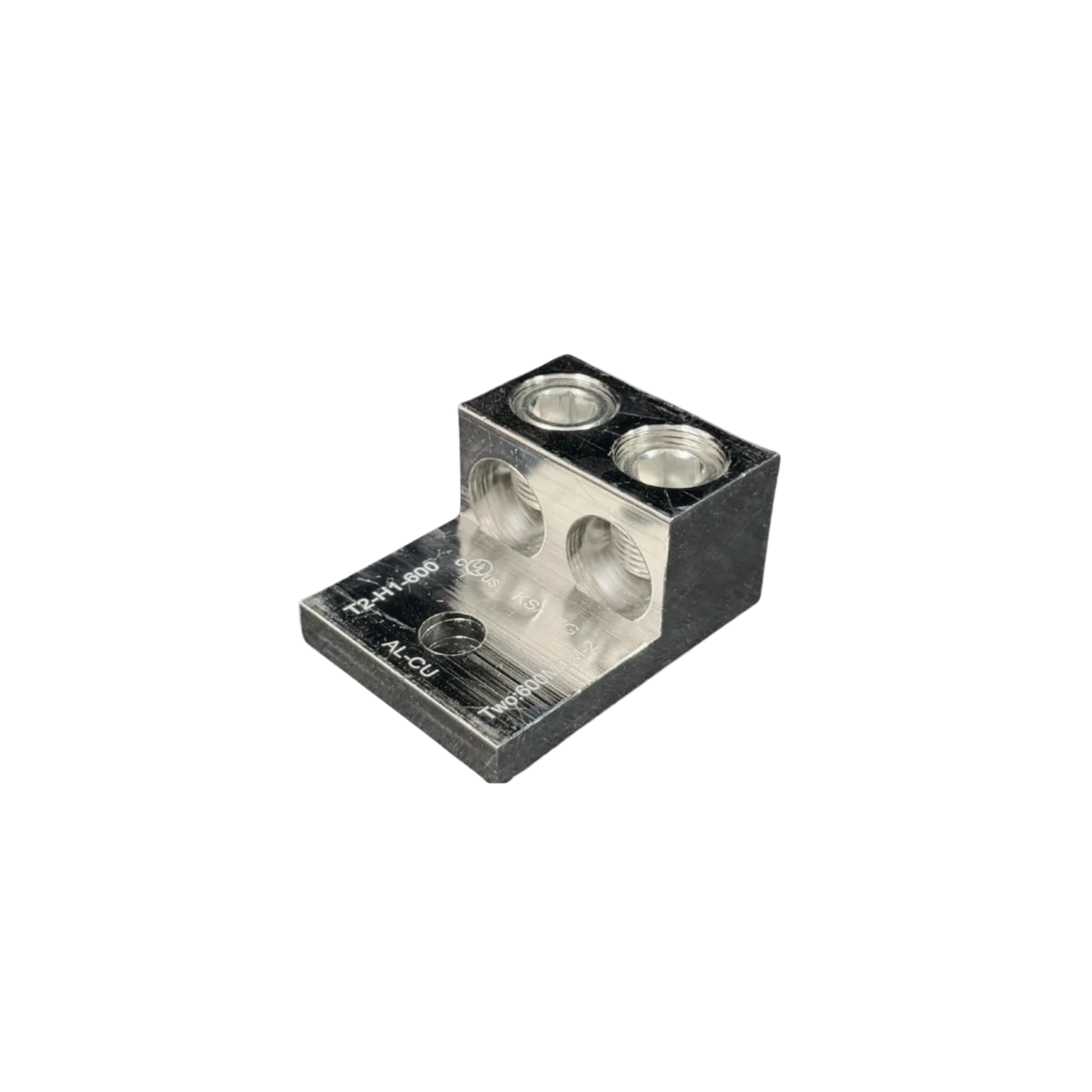 Aluminum Double Terminal Lug, Electro-Tin Plated