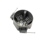 Round PVC New Work Ceiling Box, 20 cu. in.