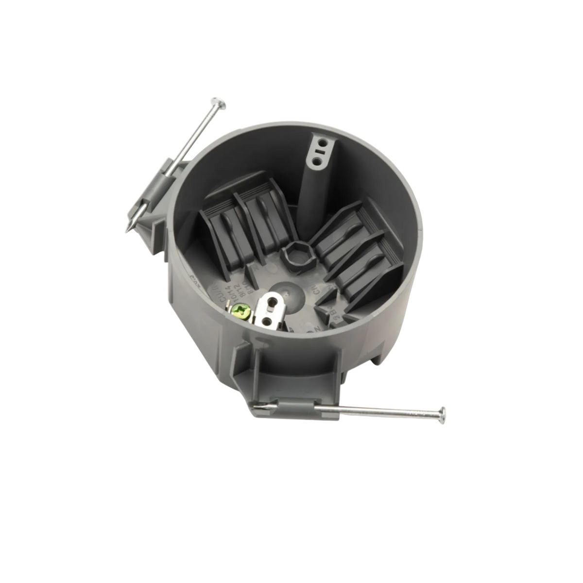 Round PVC New Work Ceiling Box, 20 cu. in.