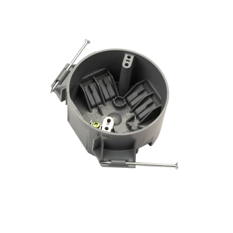 Round PVC New Work Ceiling Box, 20 cu. in.