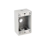 One-Gang Weatherproof Box, 2" Deep Aluminum