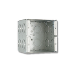 2-Gang Welded Masonry Box, 3-1/2" Deep, 1/2" & 3/4" Knockouts
