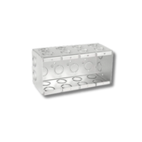 4-Gang Welded Masonry Box, 3-1/2" Deep, 1/2" & 3/4" Knockouts