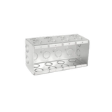 4-Gang Welded Masonry Box, 3-1/2" Deep, 1/2" & 3/4" Knockouts