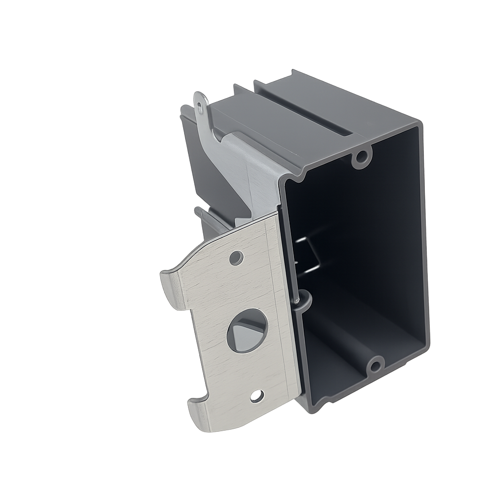 1 Gang PVC Adjustable New Work Box 21 CU IN
