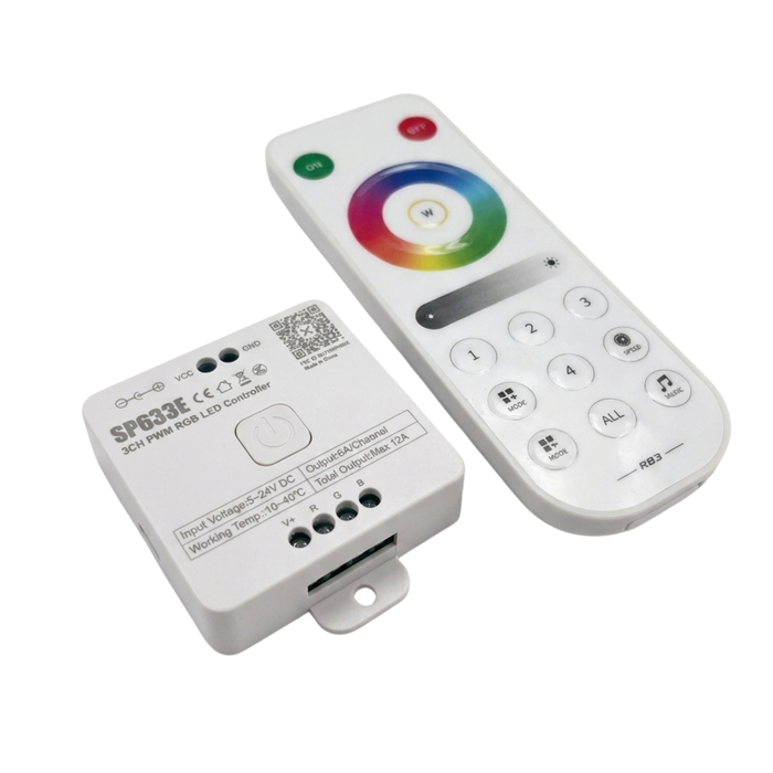 SP633E RGB LED Controller with 2.4G Touch Remote