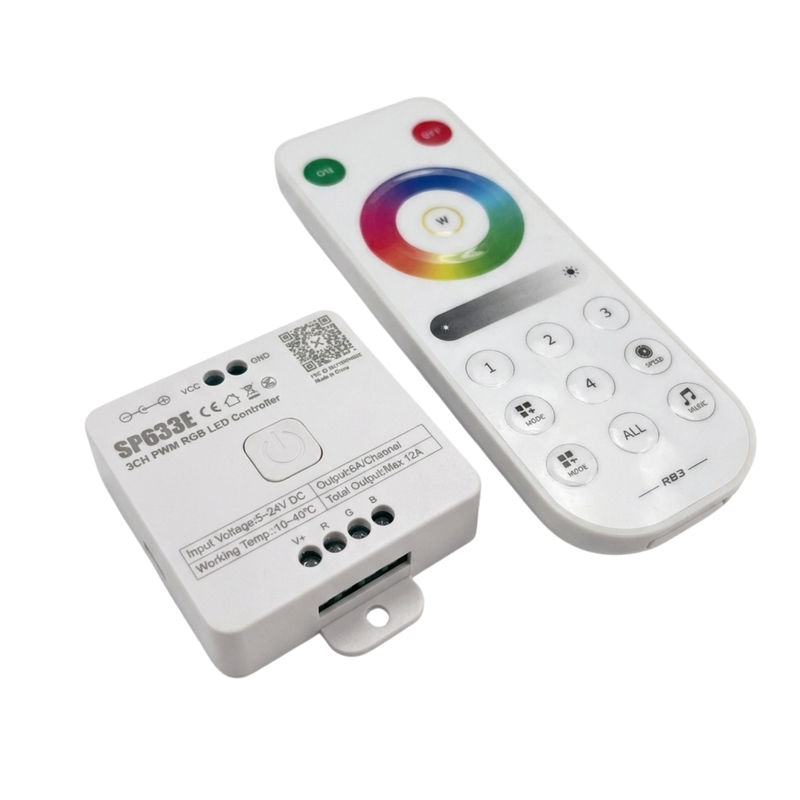 SP633E RGB LED Controller with 2.4G Touch Remote