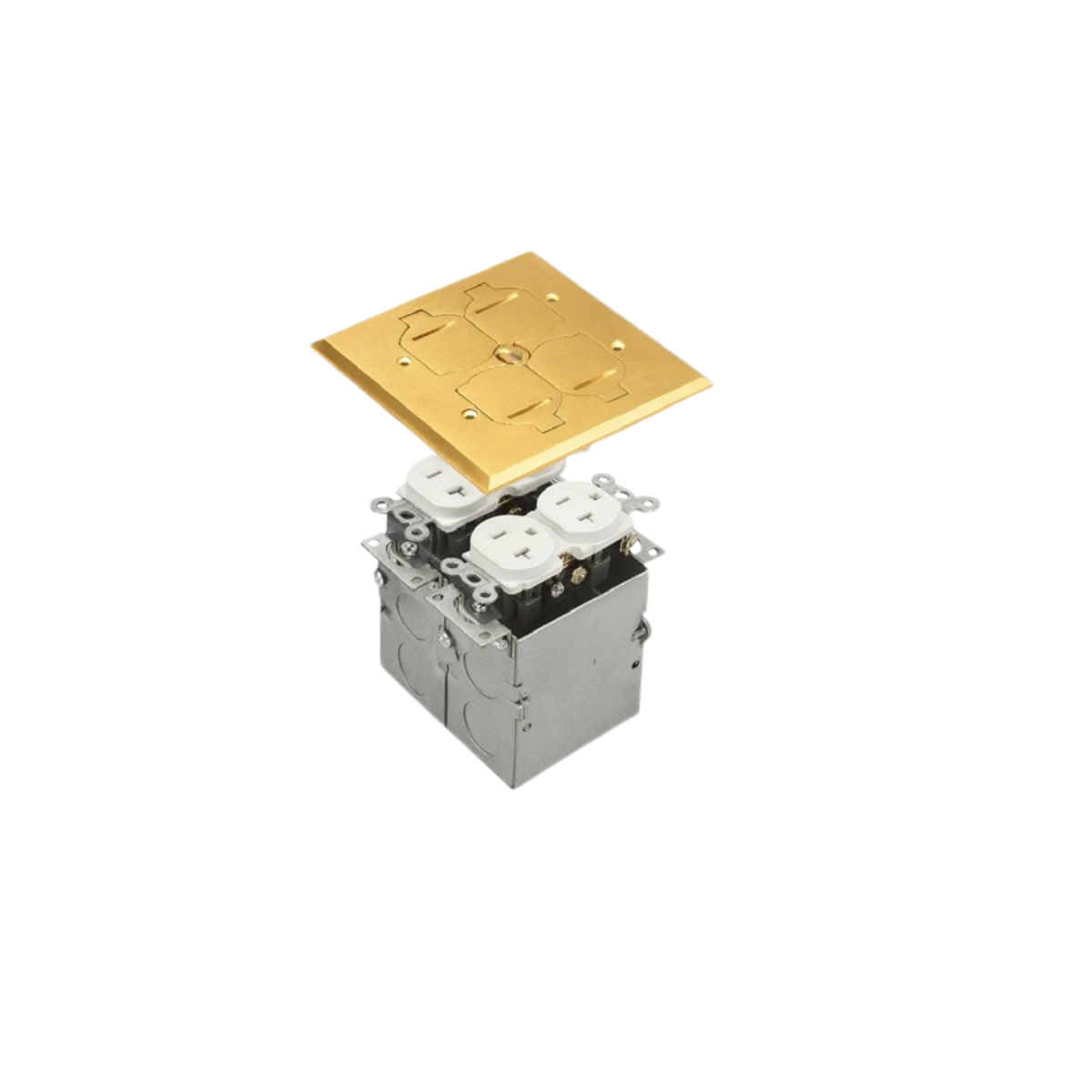 Recessed Floor Boxes with 20A TR Duplex Receptacle