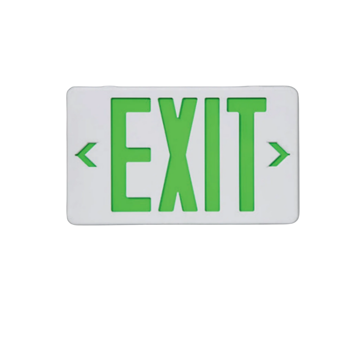 Indoor LED Exit Sign with 90-Minute Battery Backup – Green