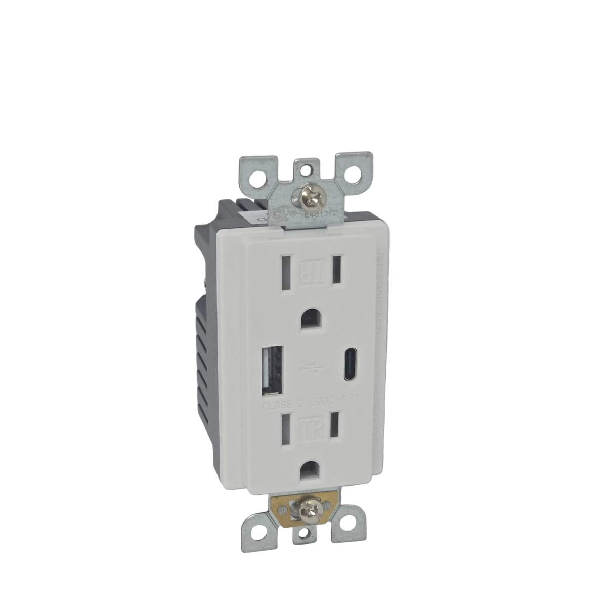 15A Decora Receptacle TR with A+C USB Ports