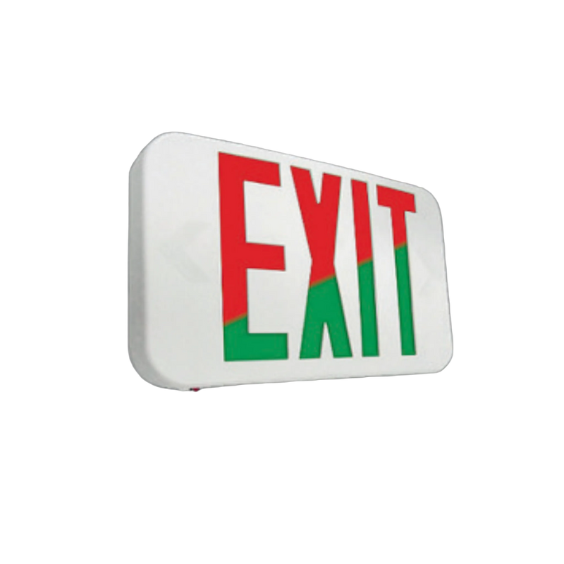 LED Exit Light with Red/Green Face