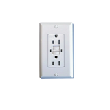 Tamper-Resistant Receptacle with 2 USB Charging Ports, 15A/20A