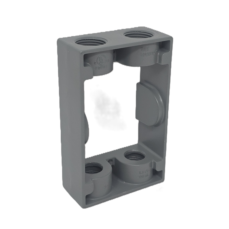 1-Gang Weatherproof Box, 4 Holes
