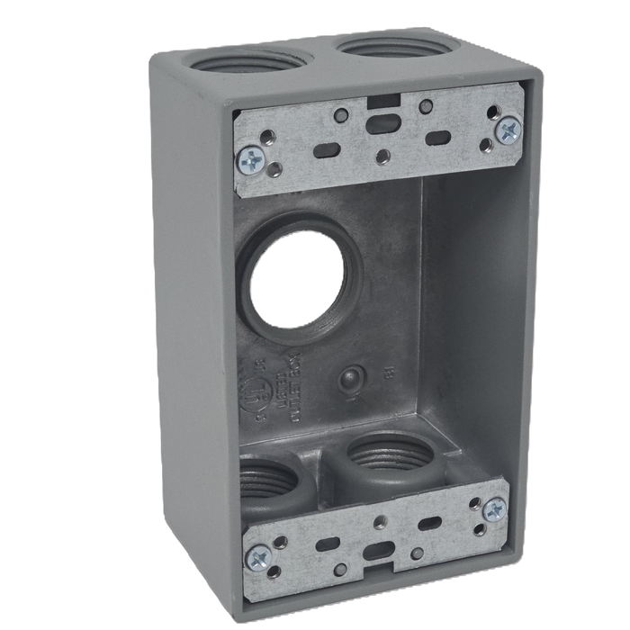 1-Gang Weatherproof Box, 5 Holes