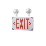 Outdoor Exit Combo Light with 90-Minute Battery Backup – Red