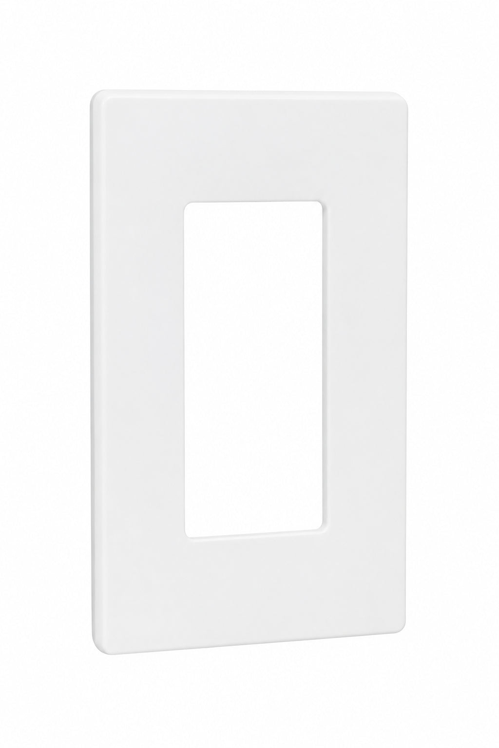 1-Gang Screwless Decora Wall Plate - White